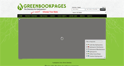 Desktop Screenshot of greenbookpages.com