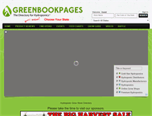 Tablet Screenshot of greenbookpages.com